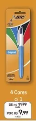 Oferta de Bic - 4 Cores C/1 por R$9,99 em Drogal