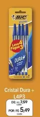 Oferta de Bic - Cristal Dura + L4P3  por R$5,49 em Drogal