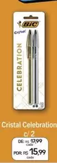 Oferta de Bic - Cristal Celebration C/2 por R$15,99 em Drogal