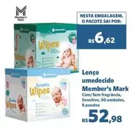 Oferta de Pacote - Lenço Umedecido por R$52,98 em Sam's Club