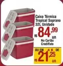 Oferta de Tropical - Caixa Térmica  32l por R$84,99 em Max Atacadista