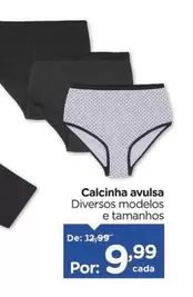 Oferta de Calcinha Avulsa por R$9,99 em Carrefour