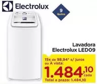 Oferta de Electrolux - Lavadora LED09 por R$1484,1 em Carrefour