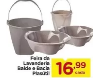 Oferta de Feira Da Lavanderia Balde E Bacia Plasútil por R$16,99 em Carrefour