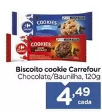 Oferta de Carrefour - Biscoito Cookie por R$4,49 em Carrefour