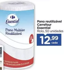 Oferta de Carrefour - Pano Reutilizável Essential por R$12,99 em Carrefour