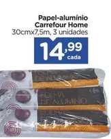 Oferta de Carrefour - Papel-alumínio por R$14,99 em Carrefour