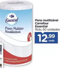 Oferta de Carrefour - Pano Reutilizável Essential por R$12,99 em Carrefour