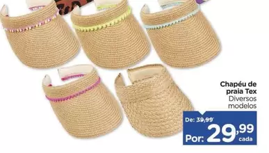 Oferta de De   - Chapéu De Praia por R$29,99 em Carrefour