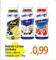 Oferta de Unibaby - Bebida Láctea por R$0,99 em Atacadão