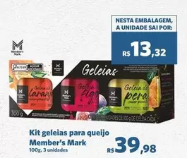 Oferta de Member's Mark - Kit Geleias Para Queijo por R$39,98 em Sam's Club