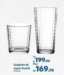 Oferta de De   - Conjunto De Copos Scotch por R$169,98 em Sam's Club