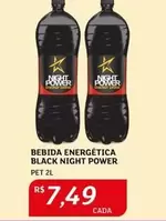 Oferta de Power - Bebida Energetica Black Night por R$7,49 em Assaí Atacadista