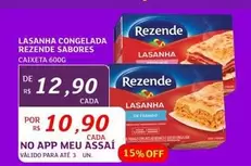 Oferta de Rezende - Lasanha Congelada por R$10,9 em Assaí Atacadista