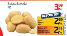 Oferta de Batata Lavada por R$3,09 em Tenda Atacado