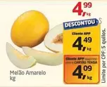 Oferta de Amarelo - Melão Amarelo por R$4,99 em Tenda Atacado