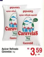 Oferta de Caravelas - Açúcar Refinado por R$3,59 em Fort Atacadista