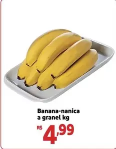 Oferta de A Granel - Banana-Nanica por R$4,99 em Extra