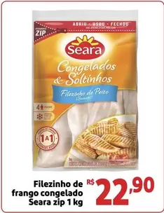 Oferta de Seara - Filezinho De Frango Congelado por R$22,9 em Extra