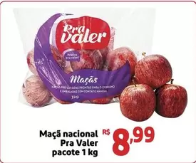 Oferta de Nacional - Maçã Nacional Pra Valer por R$8,99 em Extra