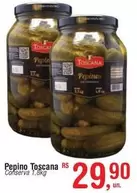 Oferta de Rs - Pepino Toscana por R$29,9 em Fort Atacadista