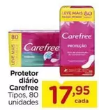 Oferta de Carefree - Protetor Diário por R$17,95 em Carrefour