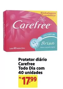 Oferta de Carefree - Protetor Diário por R$17,99 em Extra