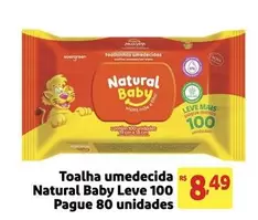 Oferta de Natural Baby - Toalha Umedecida por R$8,49 em Extra