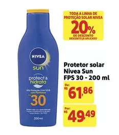 Oferta de Nivea Sun - Protetor Solar FPS 30 por R$49,49 em Extra
