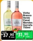 Oferta de Casal Mendes - Vinho Branco Verde por R$37,9 em Max Atacadista