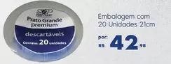 Oferta de Premium - Embalagem Com 20 Unidades 21cm por R$42,98 em Sam's Club