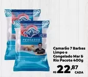 Oferta de Mor - Camarão 7 Barbas Limpo E Congelado por R$22,87 em Max Atacadista