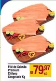 Oferta de De   - File De Salmão Premium Congelado por R$79,97 em Max Atacadista
