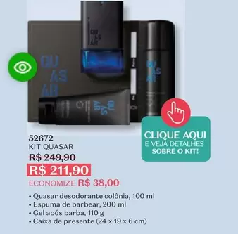 Oferta de Quasar - Kit por R$211,9 em O Boticário