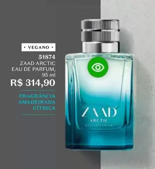 Oferta de Zaad - Arctic Eau De Parfum por R$314,9 em O Boticário