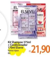 Oferta de Elsève - Kit Shampoo + Condicionador por R$21,9 em Atacadão