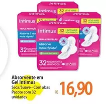 Oferta de Intimus - Absorvente Em Gel por R$16,9 em Atacadão