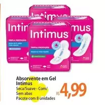 Oferta de Intimus - Absorvente Gel por R$4,99 em Atacadão