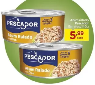 Oferta de Pescador - Atum Ralado por R$5,99 em Carrefour