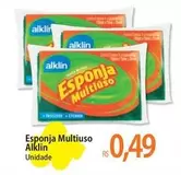 Oferta de Alklin - Esponja Multiuso por R$0,49 em Atacadão