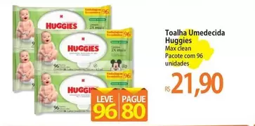 Oferta de Huggies - Toalha Umedecida por R$21,9 em Atacadão