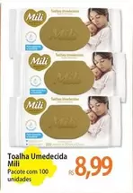 Oferta de Mili - Toalha Umedecida por R$8,99 em Atacadão