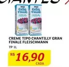 Oferta de Fleischmann - Creme Tipo Chantilly Gran Finale por R$16,9 em Assaí Atacadista