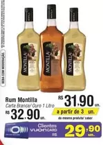 Oferta de Montilla - Rum por R$31,9 em Fort Atacadista