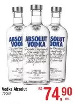 Oferta de Absolut - Vodka por R$74,9 em Fort Atacadista