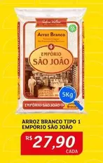 Oferta de Emporio - Arroz Branco Tipo 1 Empório São João por R$27,9 em Assaí Atacadista
