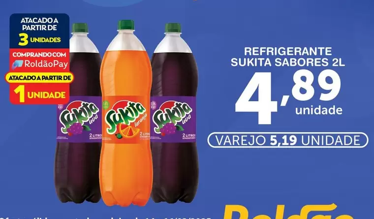Oferta de Sukita - Refrigerante por R$4,89 em Roldão