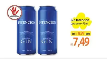 Oferta de Intencion - Gin por R$8,99 em Atacadão