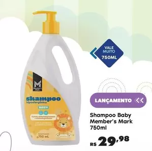Oferta de Vale - Shampoo Baby por R$29,98 em Sam's Club