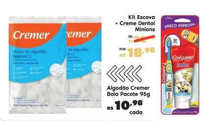 Oferta de Cremer - Algodo  Bola Pacote por R$10,98 em Sam's Club